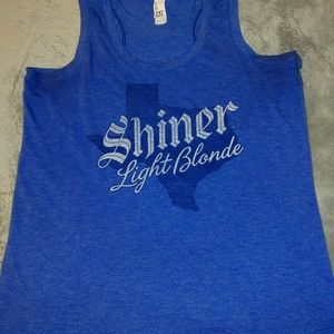 Shiner Beer Light Blonde women's sz M tank top used - 0011